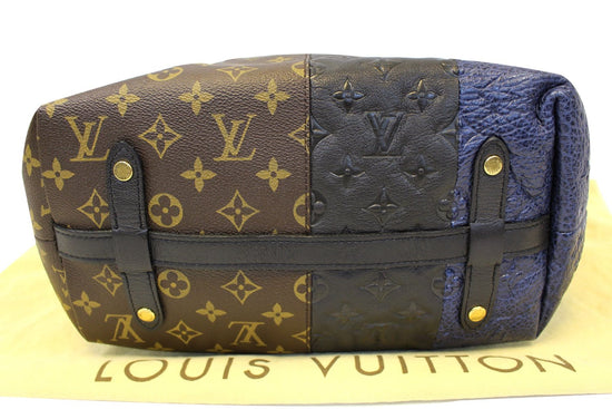 Authentic Louis Vuitton Medium Stripes Bag Marine M40504 Genuine Shoulder  LD567