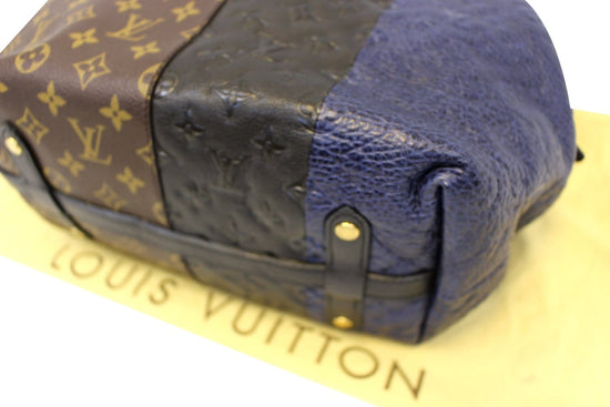 Limited Edition Louis Vuitton Burgundy Blocks Zipped Tote Bag at