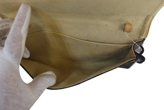 LOUIS VUITTON Monogram Pochette Twin GM Shoulder Bag Brown With Storage Bag  Used