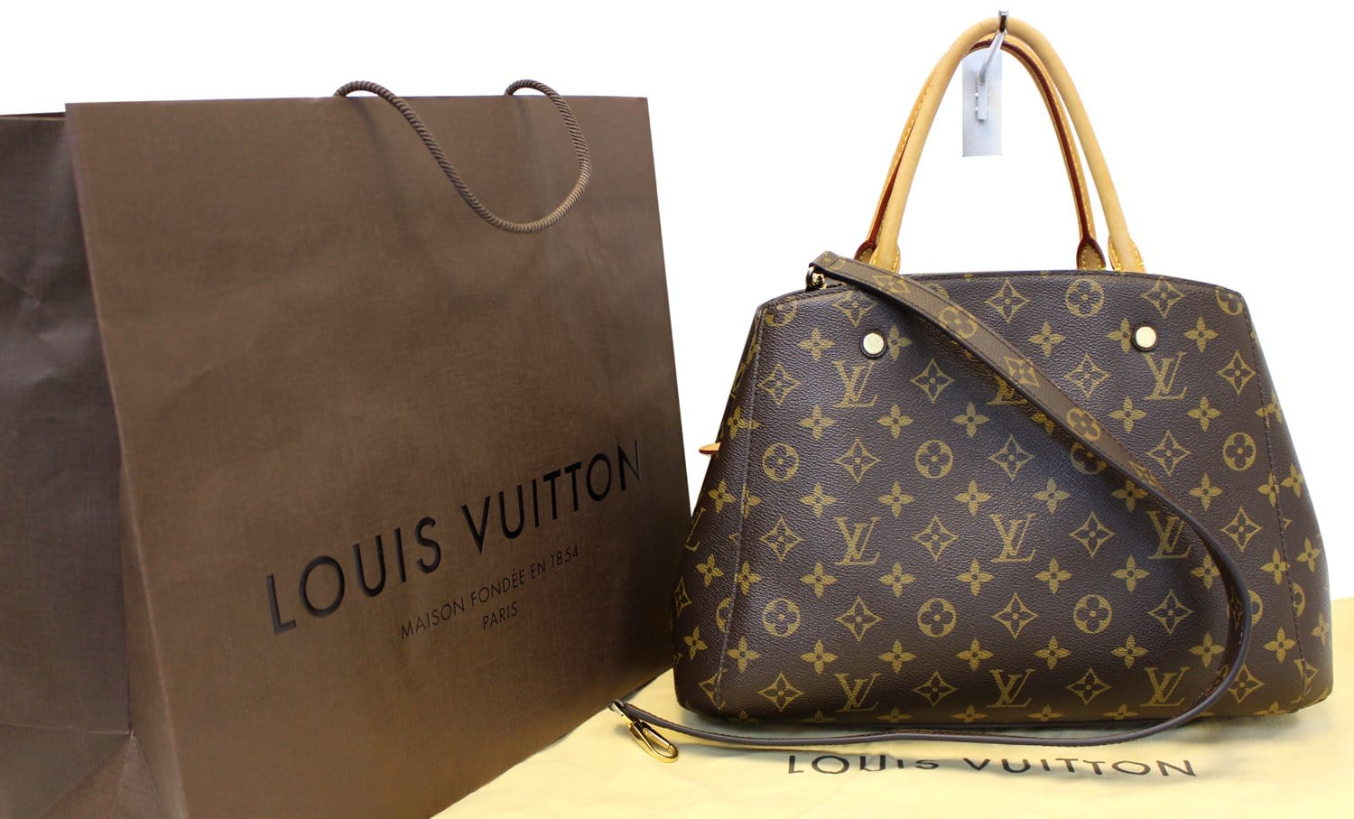 Buy Louis Vuitton Montaigne MM Monogram Handbag Article: M41056