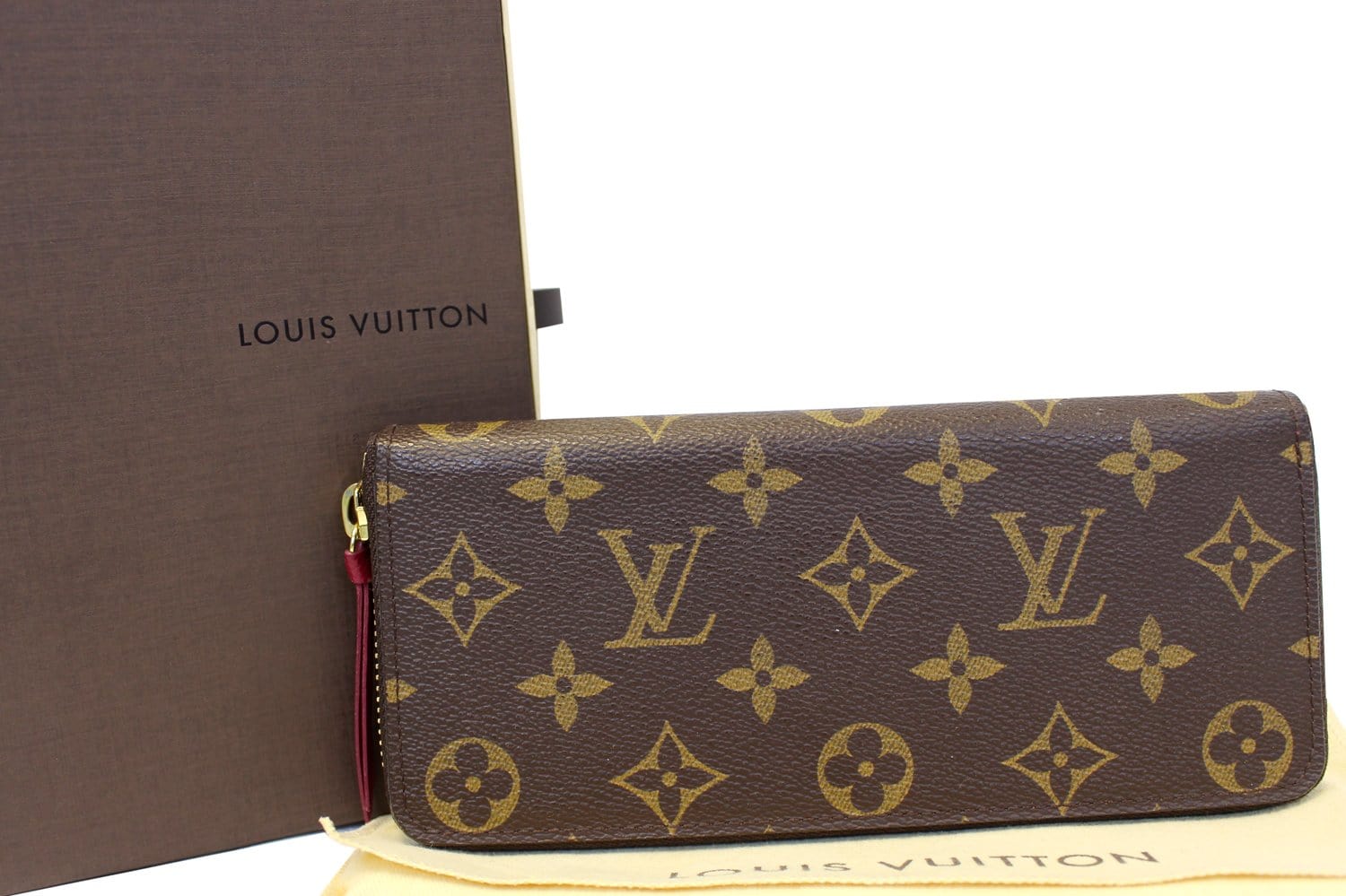 LOUIS VUITTON Monogram Canvas Clemence Wallet