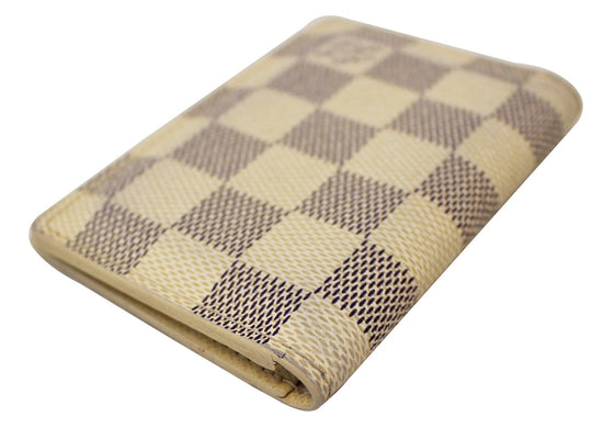 Louis Vuitton Pocket Organizer Damier Azur NM White/Blue in Canvas - US