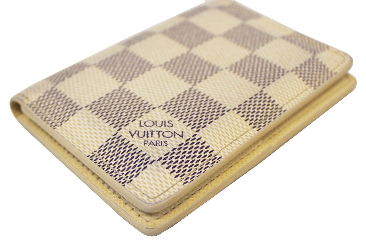 LOUIS VUITTON Damier Azur Card Case Pocket Organizer