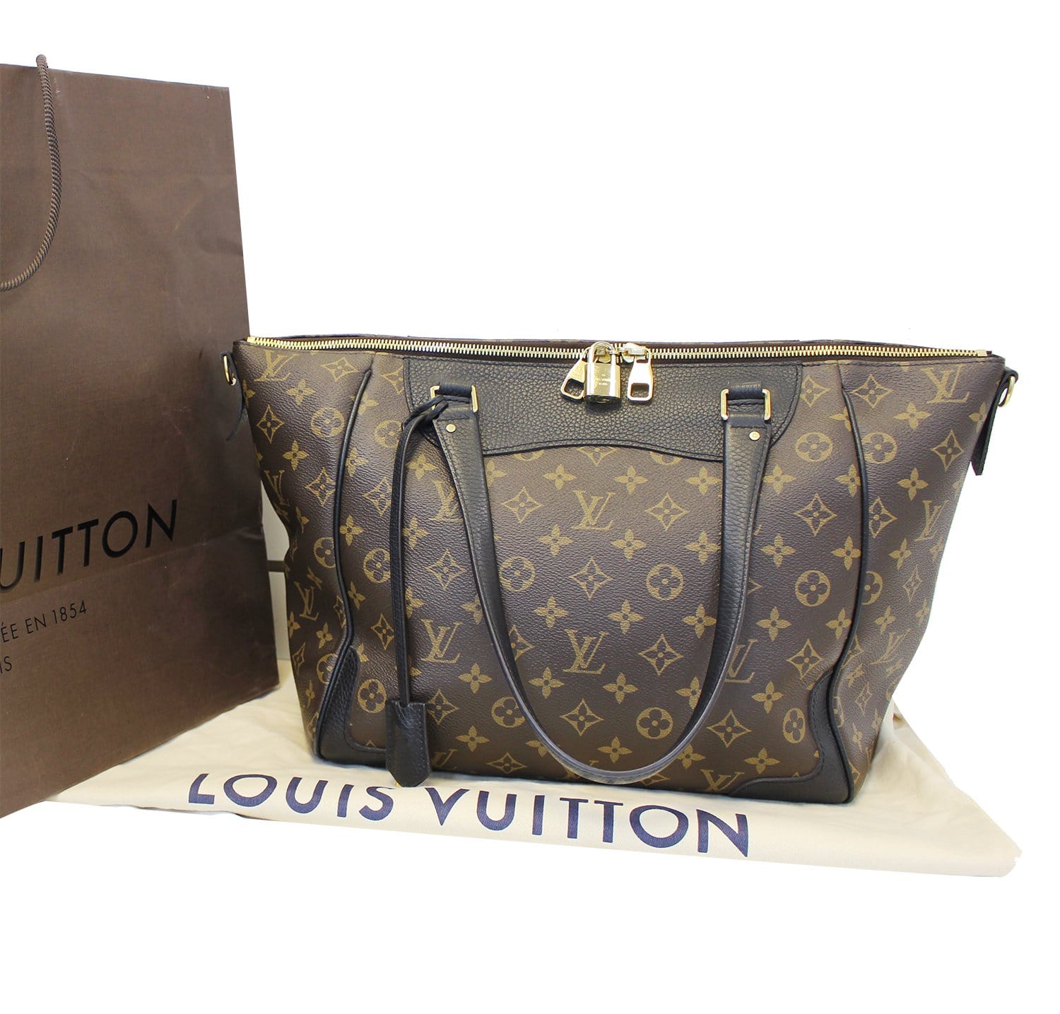 lv monogram with black trim