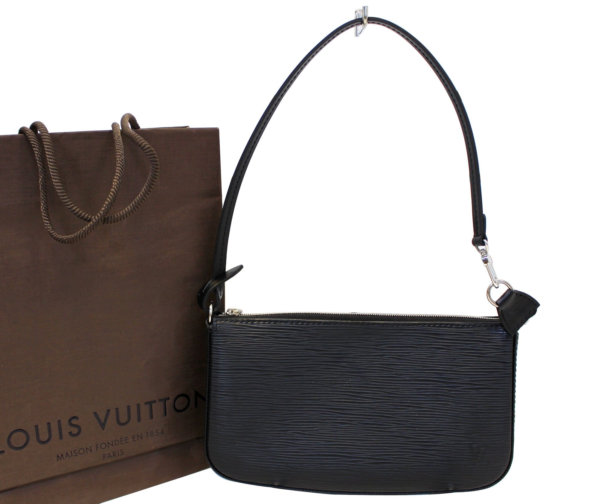 Louis Vuitton Epi Lanyard ID Holder - Black Bag Accessories
