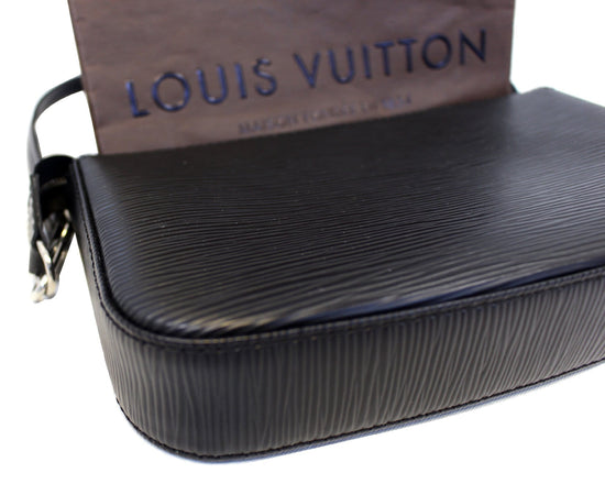 Louis Vuitton Black Epi Leather Pochette Accessories NM at Jill's