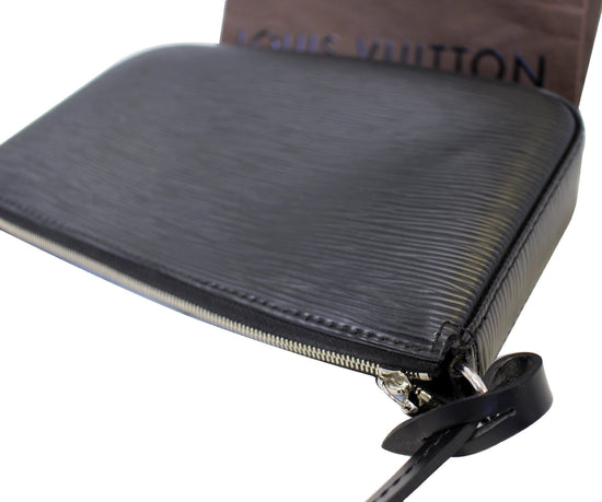 Louis Vuitton Black Epi Leather Pochette Accessories NM at Jill's  Consignment