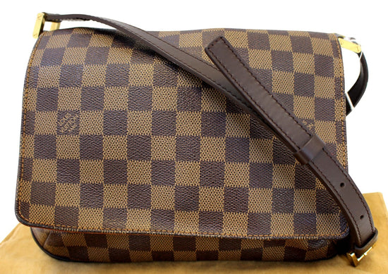 Louis Vuitton Musette Tango Damier Ebene Coated Canvas Crossbody Bag on  SALE