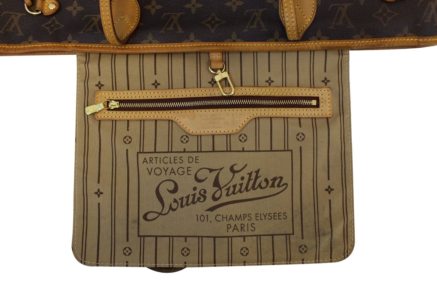 Authentic LOUIS VUITTON Neverfull MM Monogram Canvas Tote Bag CC339