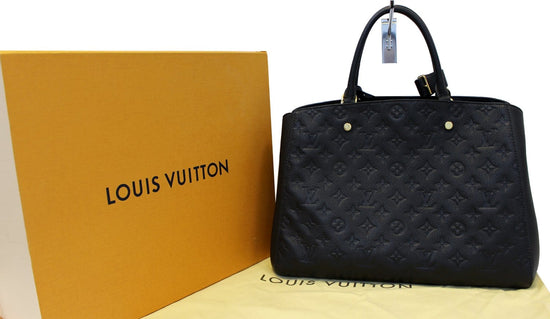 Authentic Louis Vuitton Empriente Montaigne GM Black EUC Women Bag