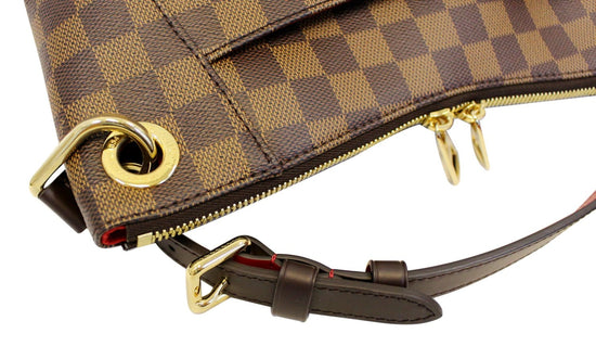 Best Louis Vuitton Crossbody Bag  LV South Bank Besace Damier Ebene Coated  Canvas Made In France 