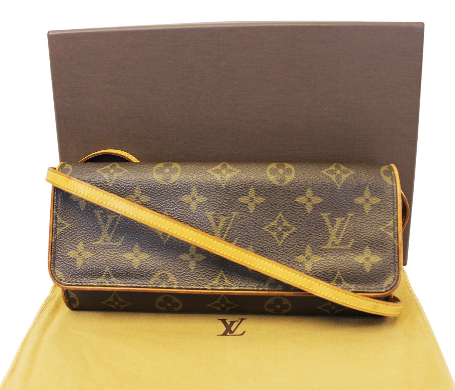 Louis Vuitton Pochette Twin GM Monogram Canvas Shoulder Bag at 1stDibs