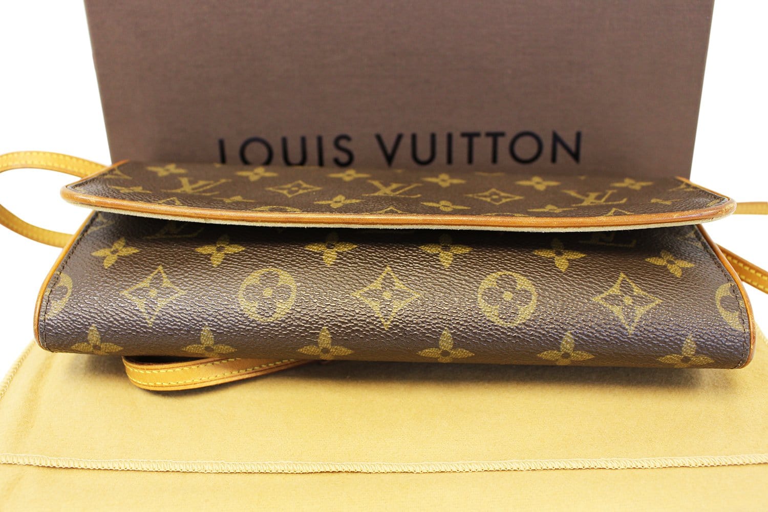 Louis Vuitton Pochette Twin GM Monogram Canvas Shoulder Bag at