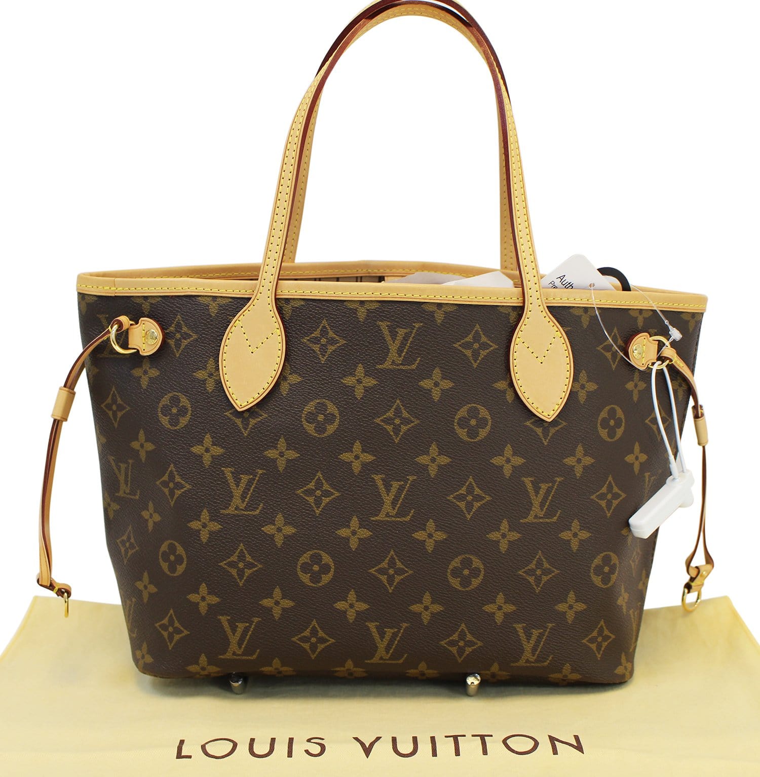 Authentic LOUIS VUITTON Monogram Canvas Neverfull PM Tote Shoulder Bag