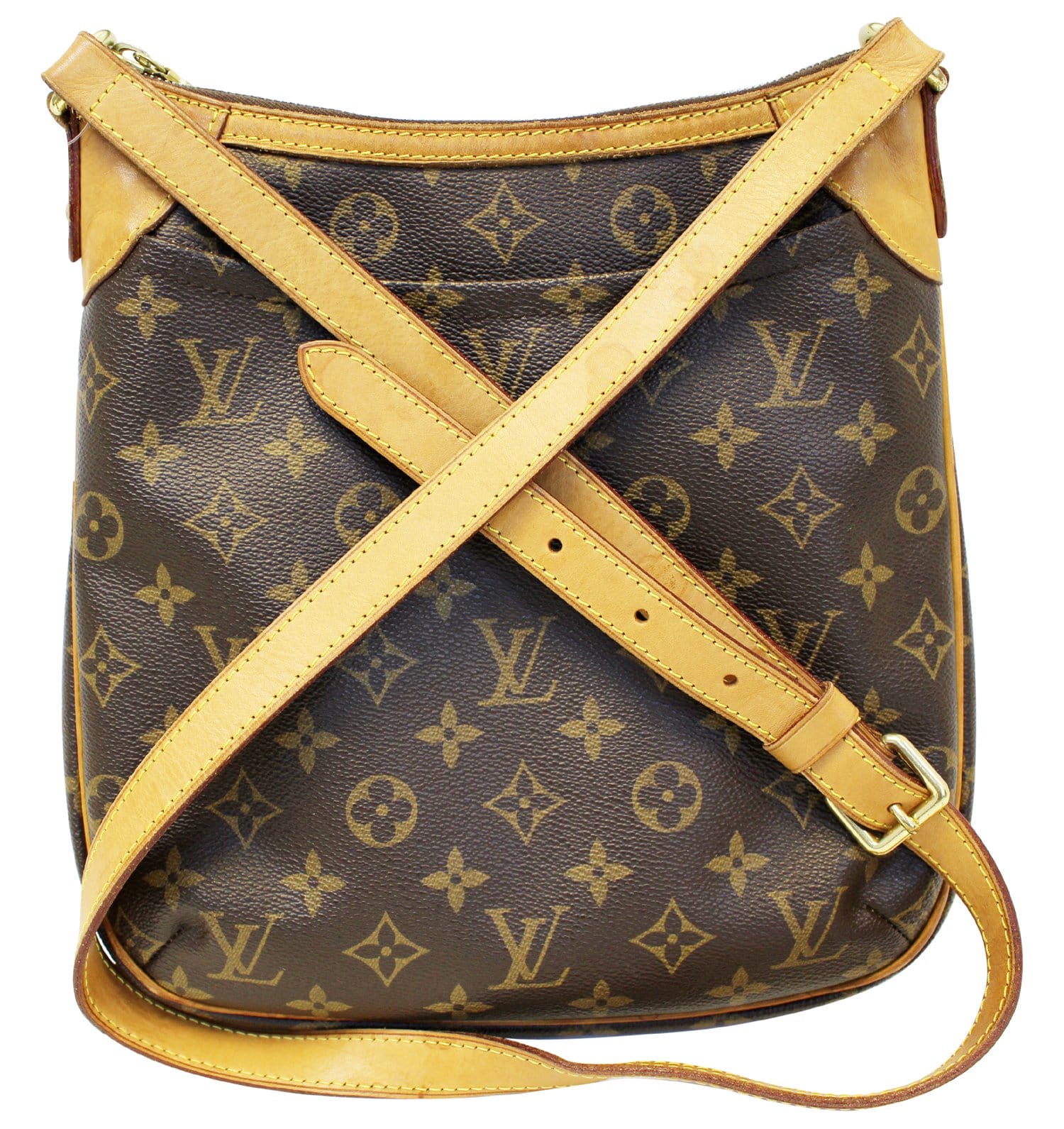 Pre-owned Louis Vuitton 2010 Odeon Pm Crossbody Bag In Brown