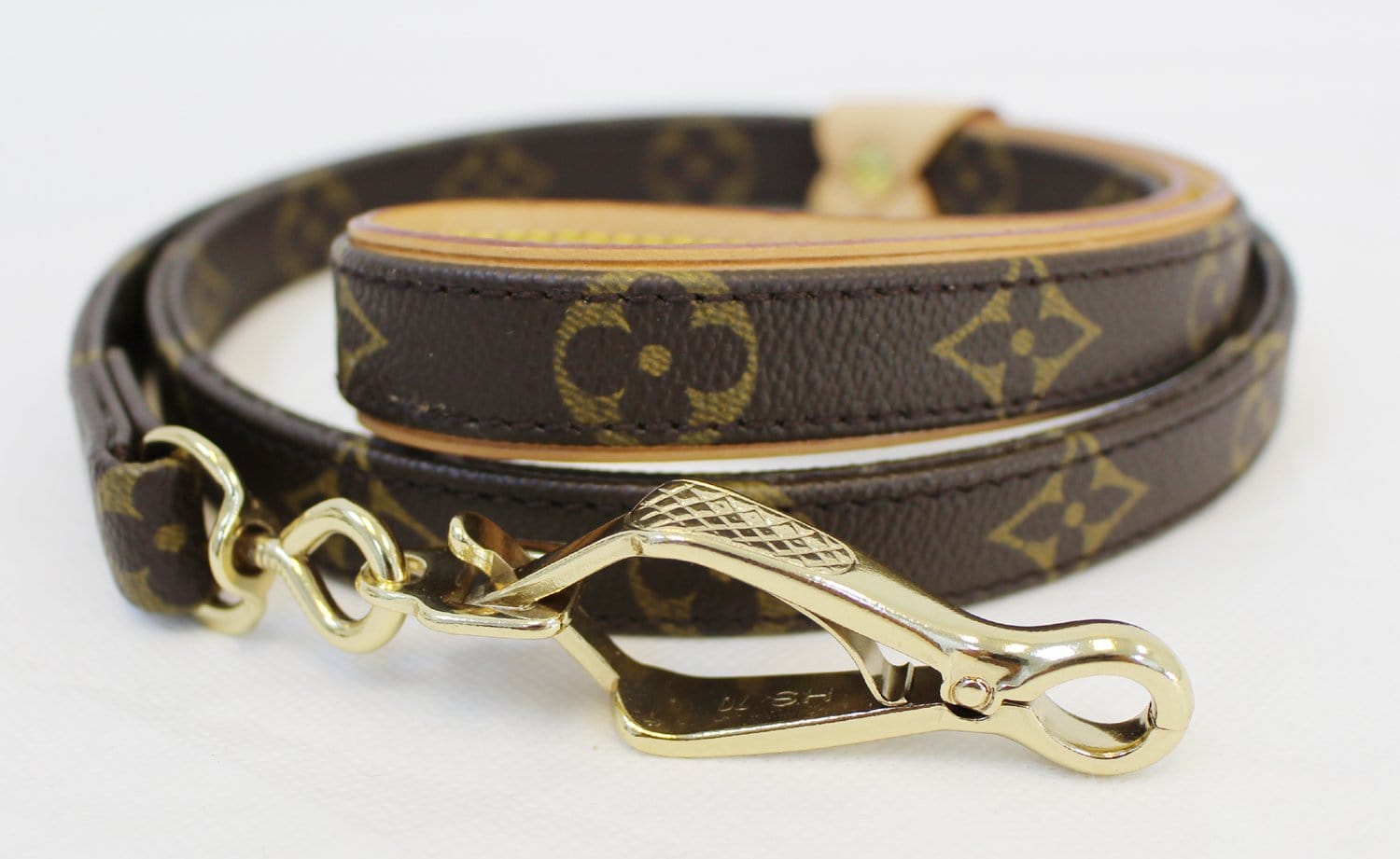 Louis Vuitton Monogram Baxter Dog Leash Lead Mm 24802