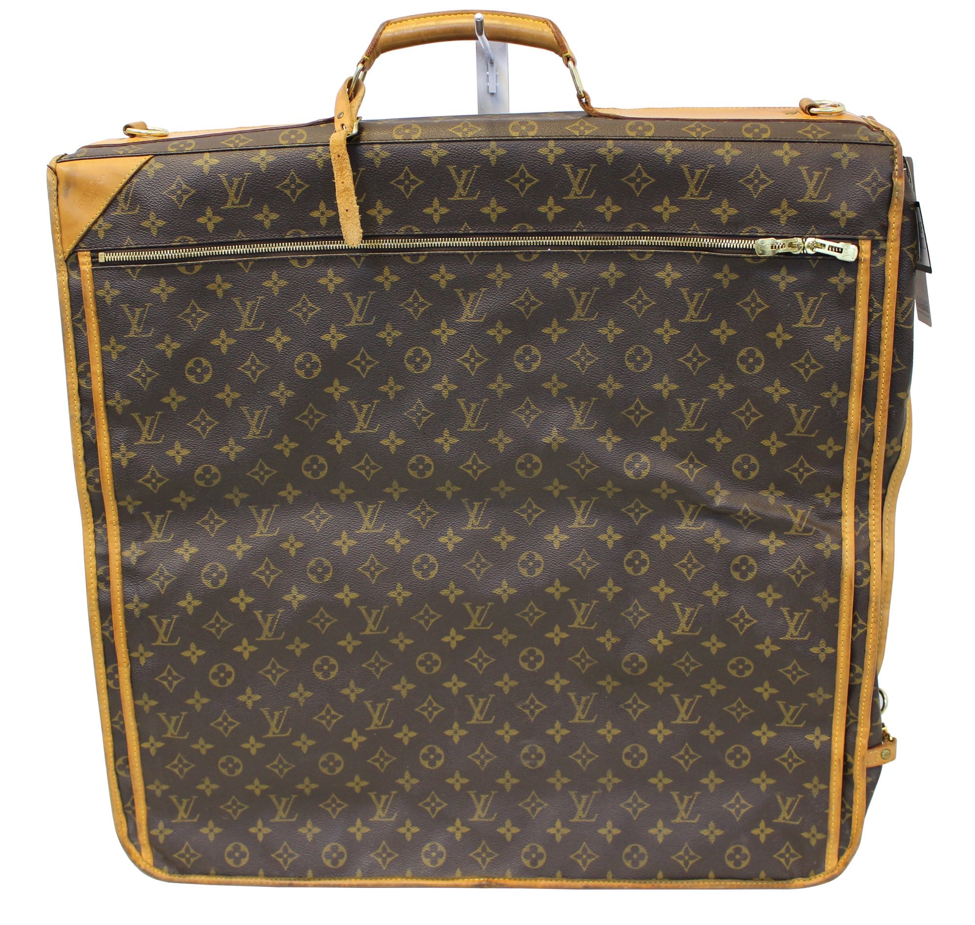 Excellent Louis Vuitton Monogram Portable Bandouliere Garment Suit Bag  Luggage