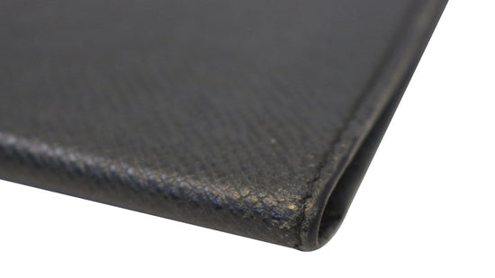 Louis Vuitton Dark Brown Taiga Checkbook Wallet