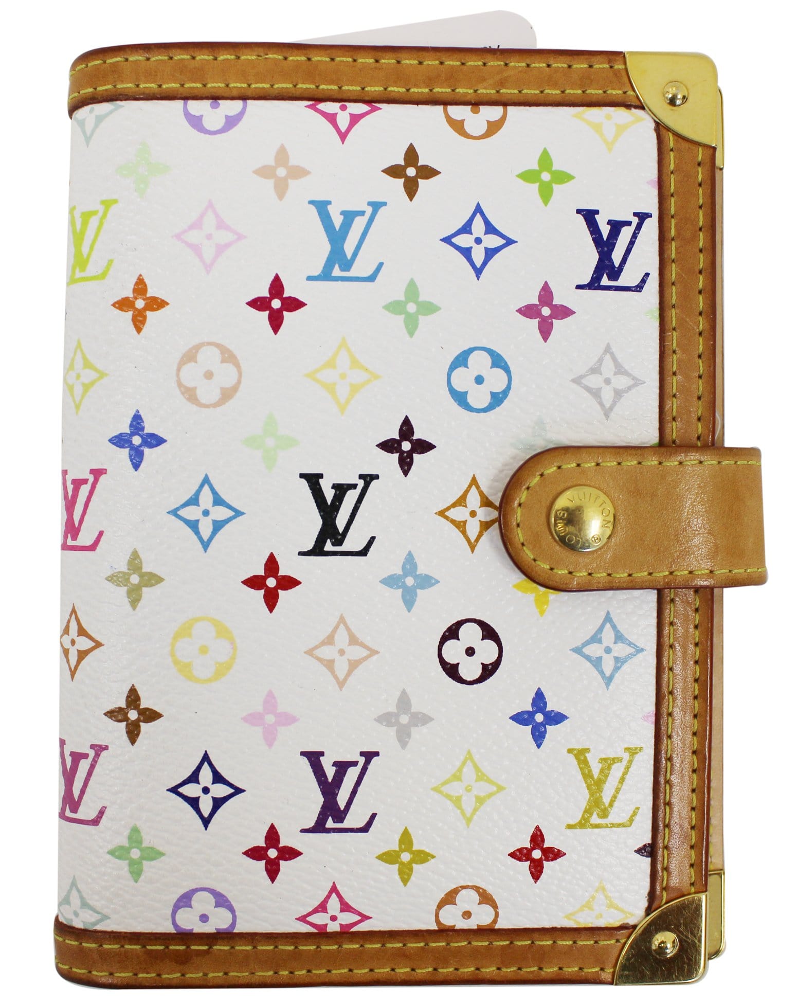 Louis Vuitton Agenda PM White Multicolor Monogram Canvas Agenda