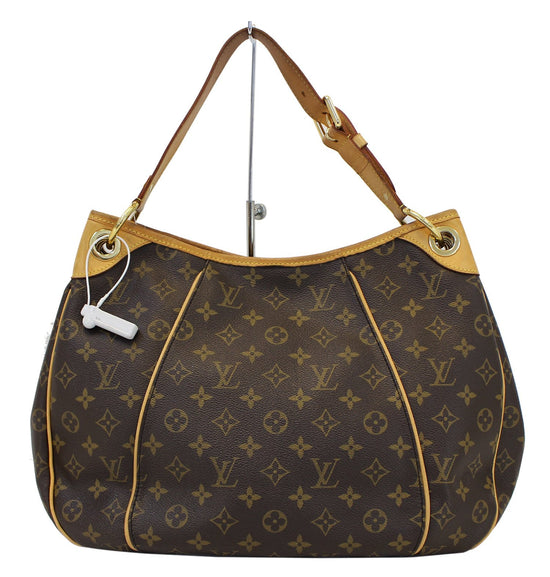 Galliera cloth handbag Louis Vuitton Brown in Cloth - 32707229