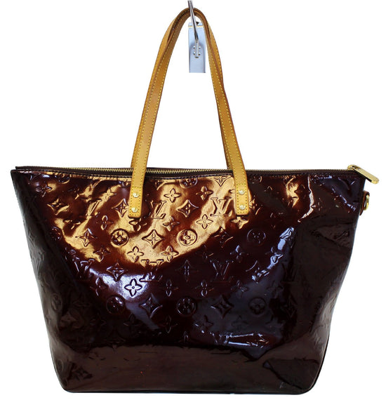 Louis Vuitton Monogram Burgundy Vernis Bellevue GM Tote – Lemon