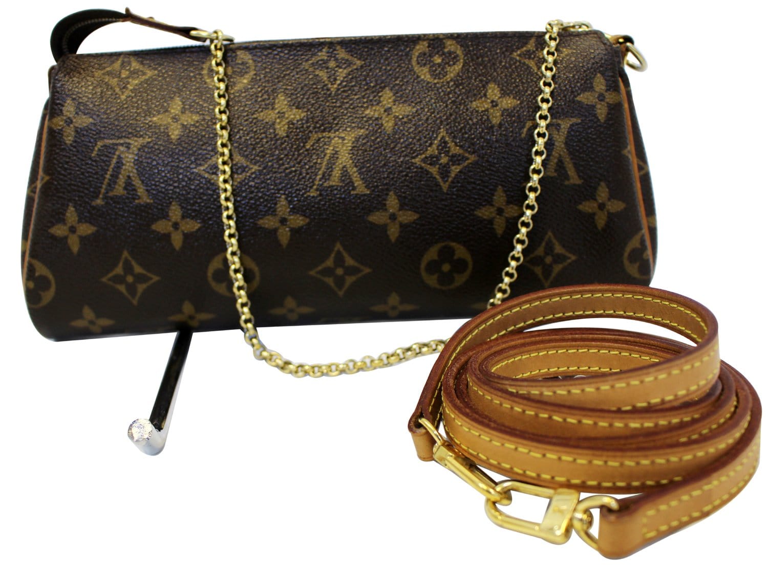 LOUIS VUITTON Monogram Canvas Pochette Eva Clutch ...