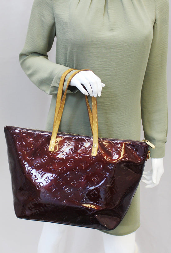 Louis Vuitton Monogram Burgundy Vernis Bellevue GM Tote – Lemon