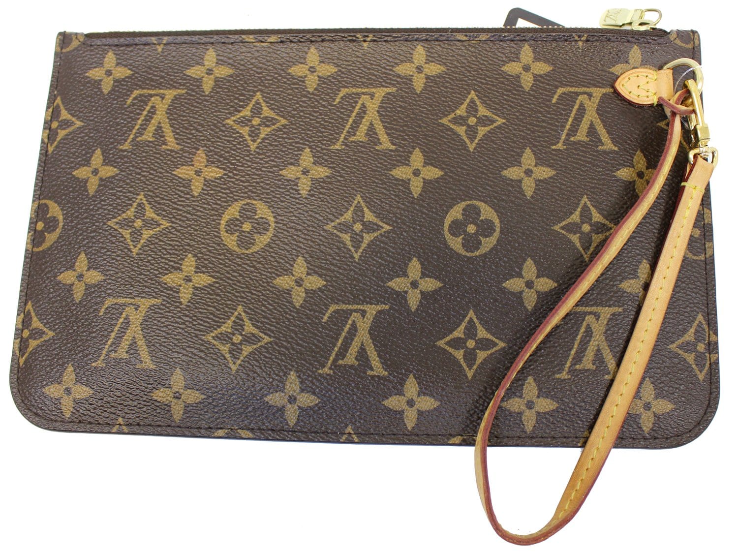 LOUIS VUITTON Monogram Canvas Pochette Wristlet Pouch Neverfull MM