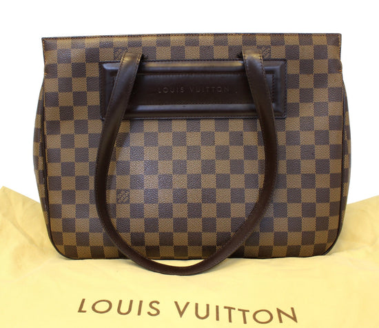 LOUIS VUITTON DAMIER EBENE PARIOLI PM TOTE BAG 49438 – TheBabyBirkin