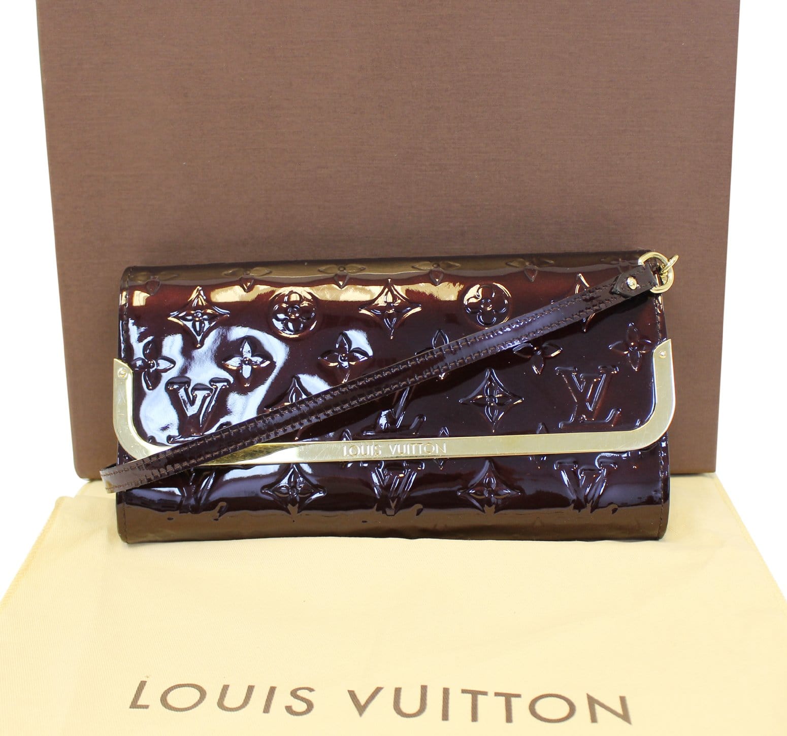 Authentic Louis Vuitton Monogram Vernis Rossmore Bag