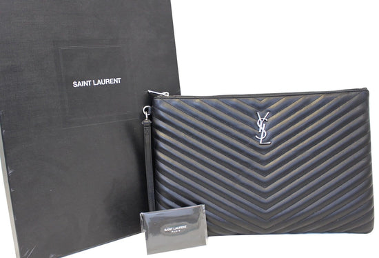 Saint Laurent Black Matte Leather Tiny Monogram Document Holder 607782  1JB0U 1000 3615092032258 - Handbags - Jomashop