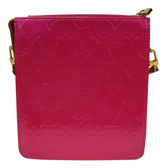 LOUIS VUITTON Monogram Vernis Mott Fuchsia Pink Shoulder Bag