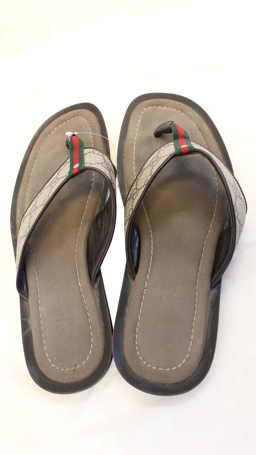 mens leather flip flop slippers
