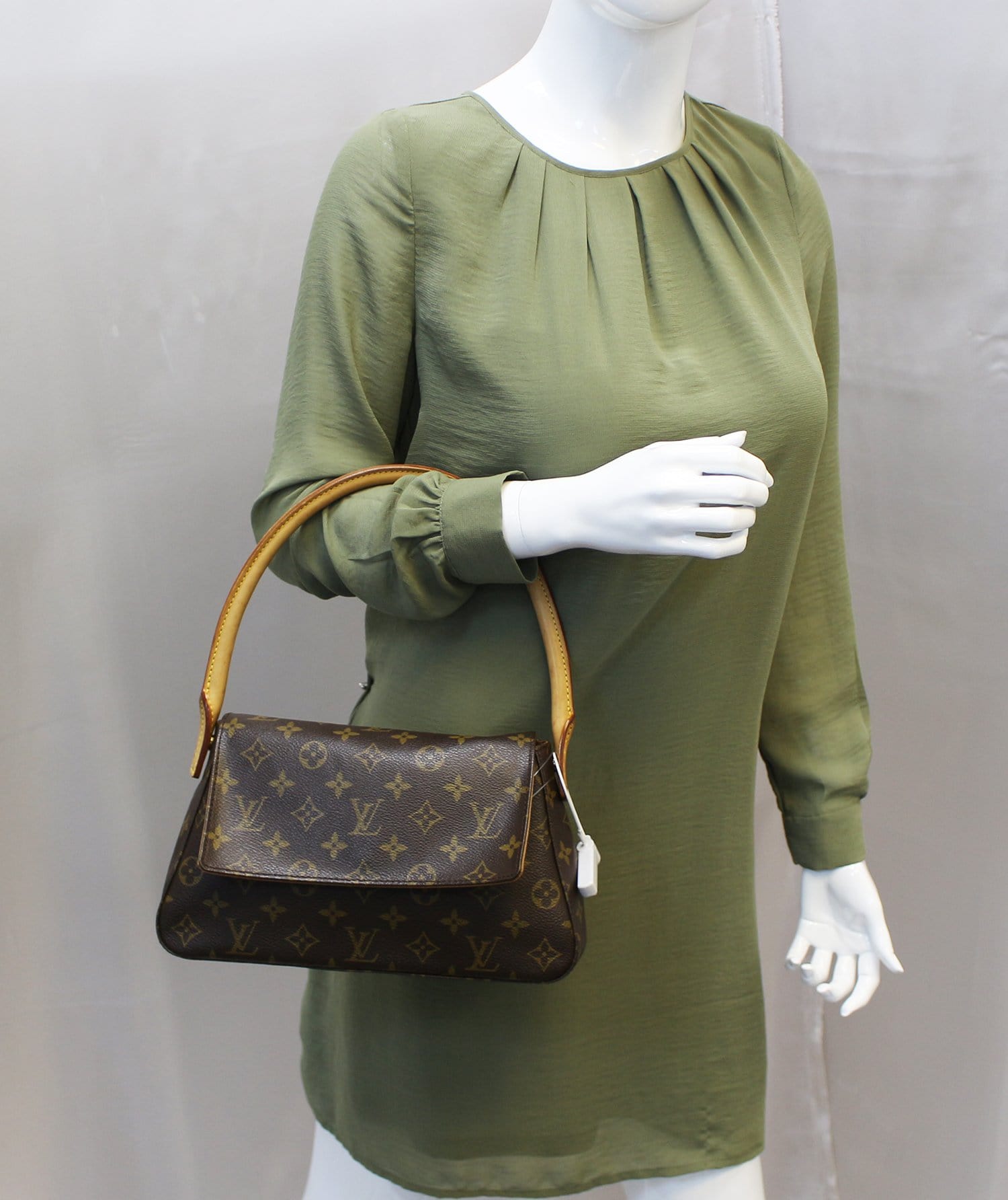 LOUIS VUITTON Shoulder Bag Monogram Mini Looping M51147 Brown Women's  Canvas