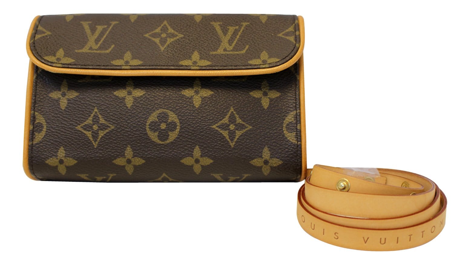 Authentic LOUIS VUITTON Monogram Pochette Florentine Waist Bag TT1722