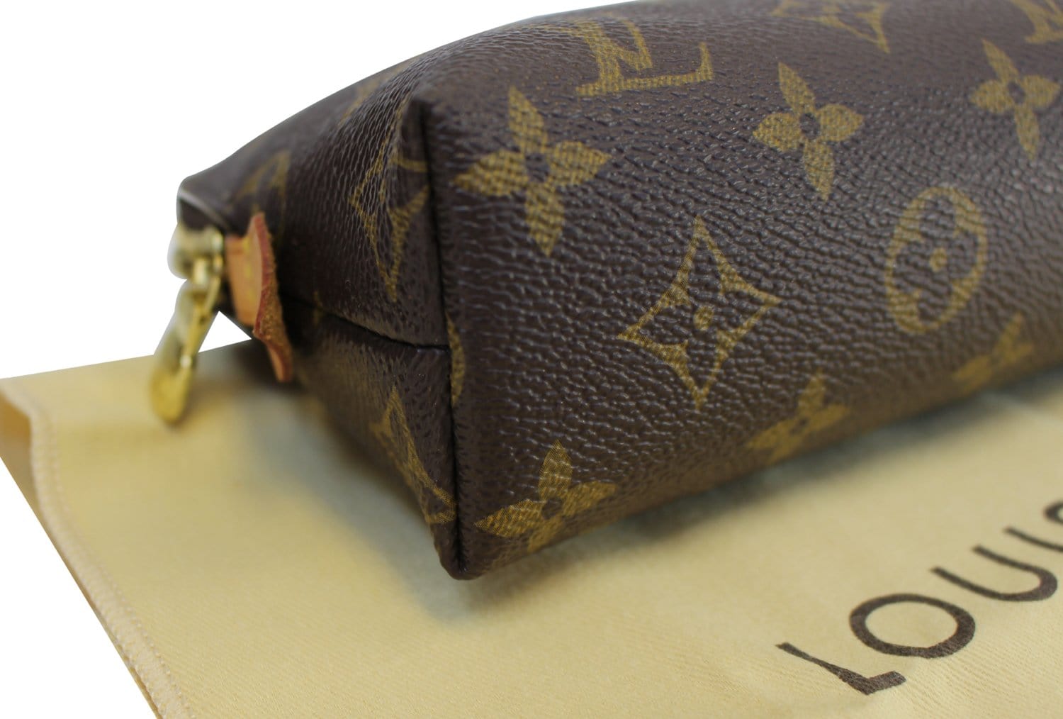 Authentic LOUIS VUITTON Monogram Canvas Cosmetic Pouch GM TT1454