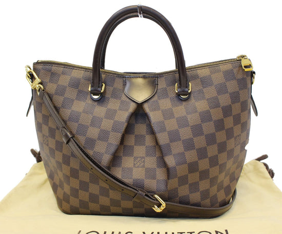 Louis Vuitton Shoulder Bag Siena Mm Damier Ebene Canvas Shoulder Hand Bag  A974 Leather ref.641471 - Joli Closet