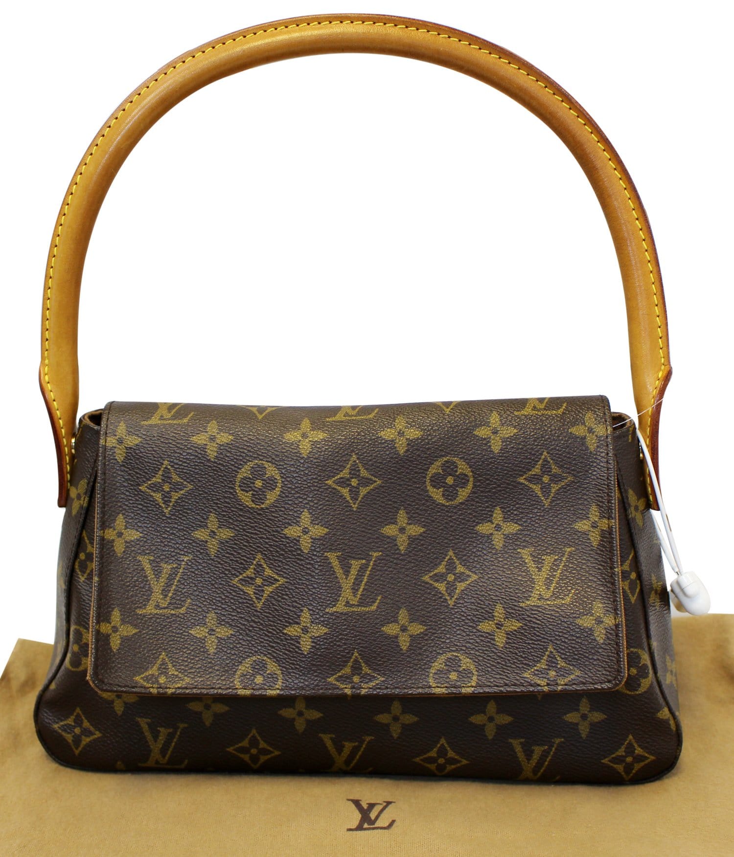 LOUIS VUITTON Monogram Canvas Mini Looping Shoulder Handbag