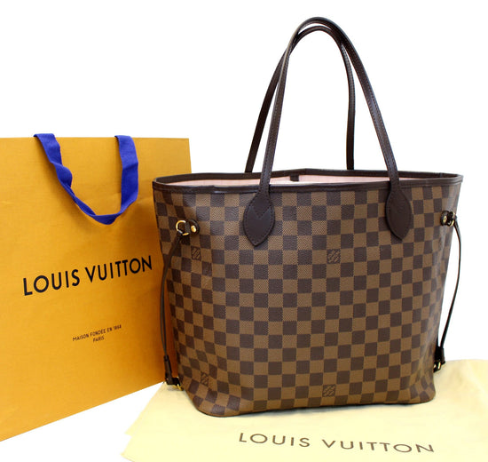 Louis Vuitton Neverfull Mm Damier Ebene Rose Ballerine Pink - $1125 (26%  Off Retail) - From Crystle
