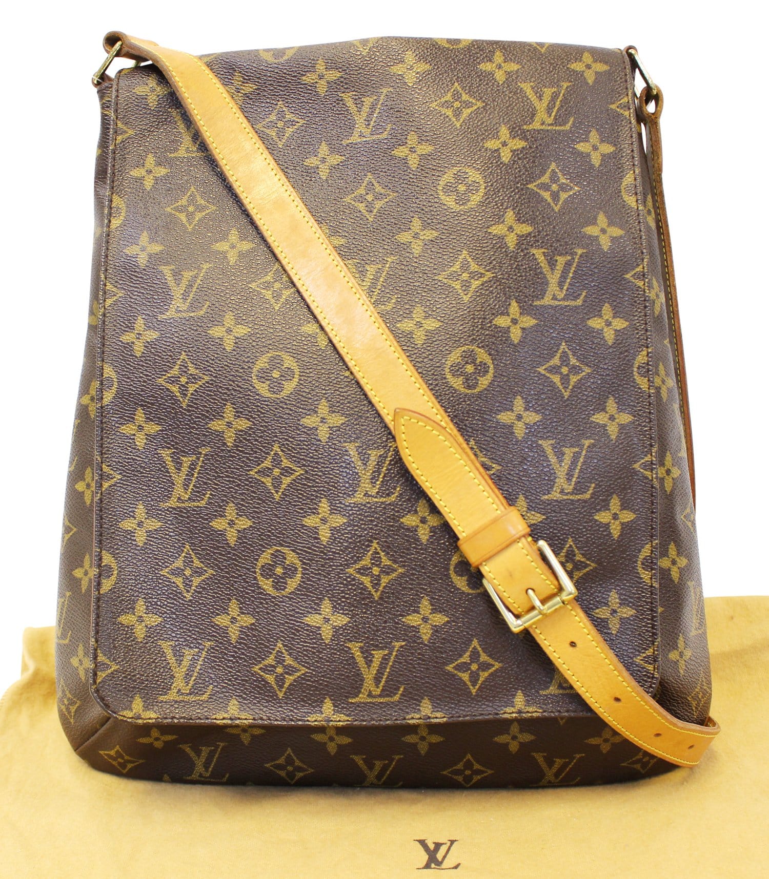 Louis Vuitton Musette Salsa Brown Canvas Shoulder Bag (Pre-Owned)