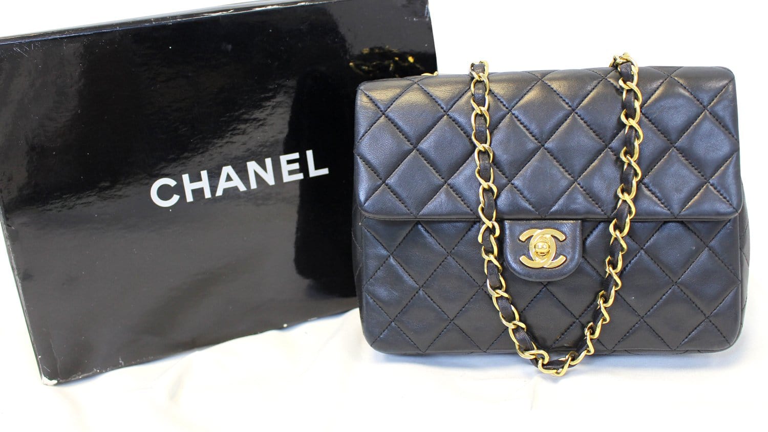 chanel black leather shoulder bag crossbody