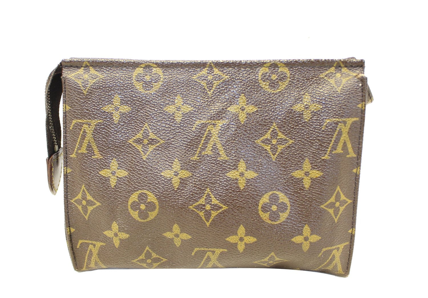 LOUIS VUITTON Authentic Toiletry 19 Clutch Purse Bag LV Pouch Monogram  Canvas Brown Vintage Collectible lv NO0948 Made in France in 1998