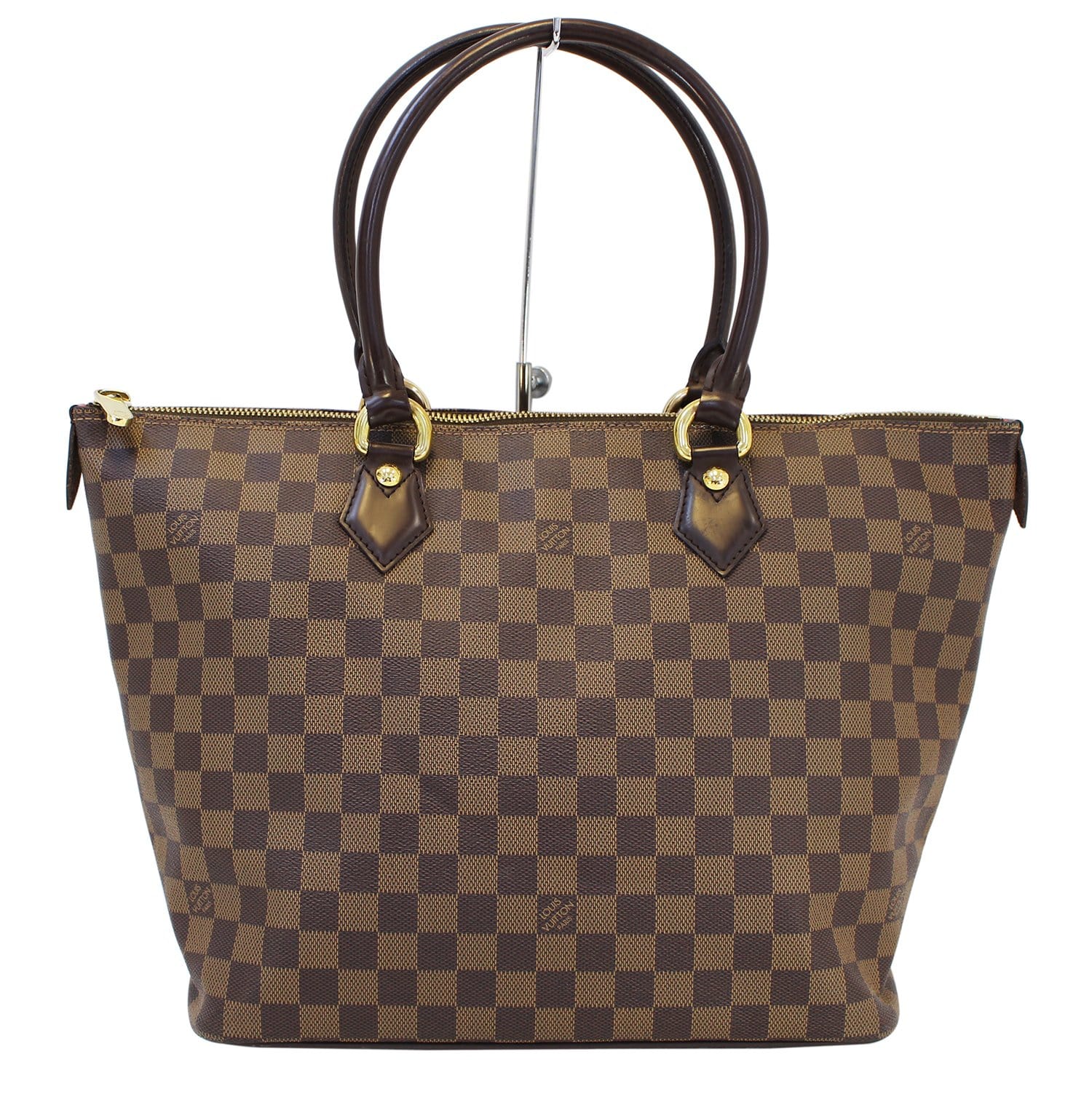 LOUIS VUITTON Damier Ebene Saleya MM Shoulder Handbag