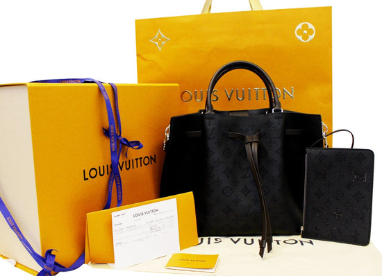 Louis Vuitton Top Handle Girolata Monogram Mahina Noir Black in Leather  with Silver-tone - US