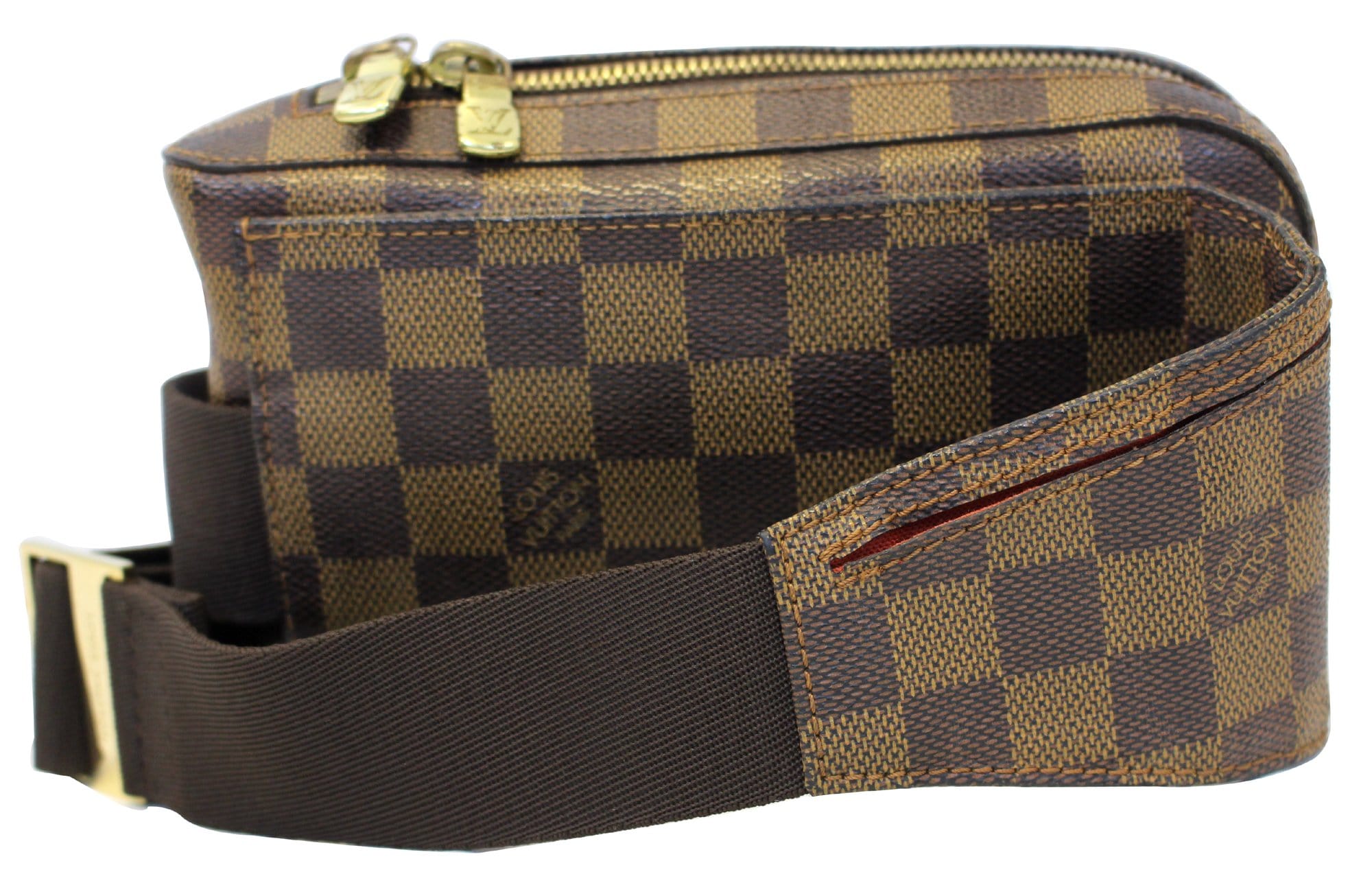 LOUIS VUITTON Geronimos Damier Ebene Brown Hip Bag