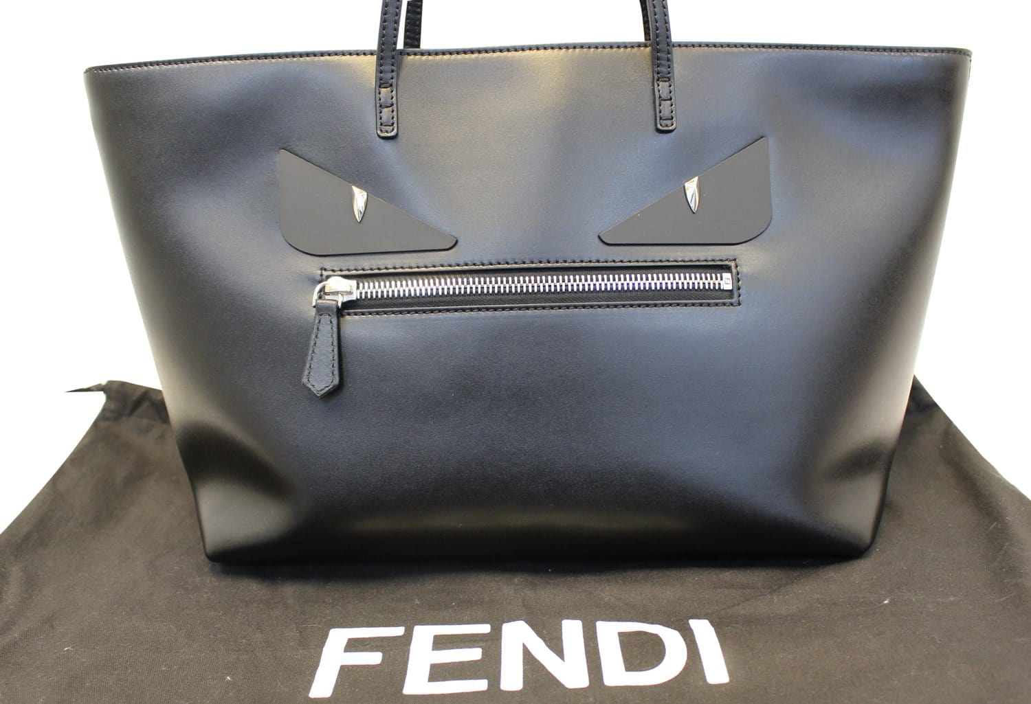 Elastisch kijk in Groot universum FENDI Monster Roll Leather Medium Tote Bag