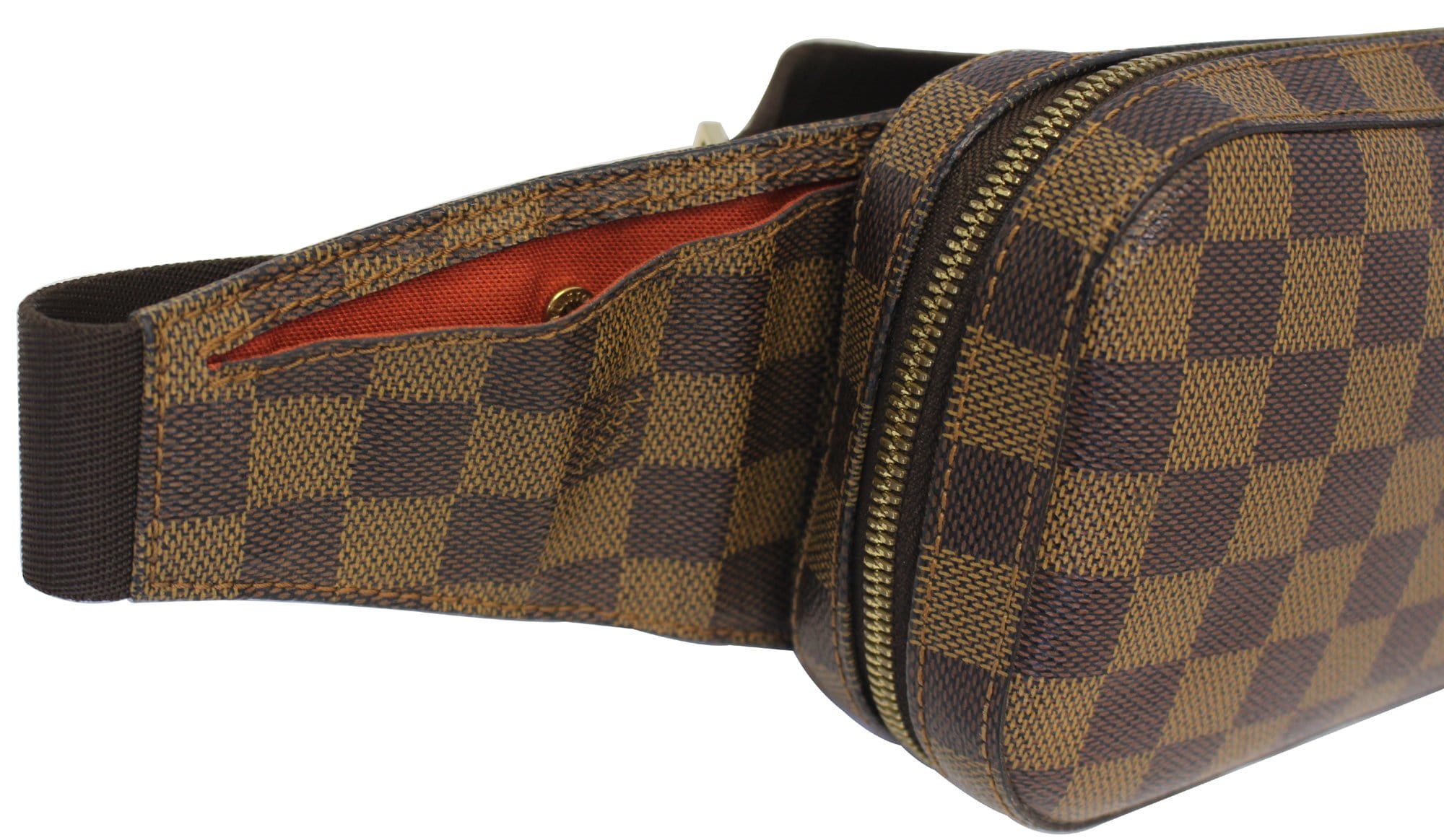 LOUIS VUITTON Geronimos Damier Ebene Brown Hip Bag