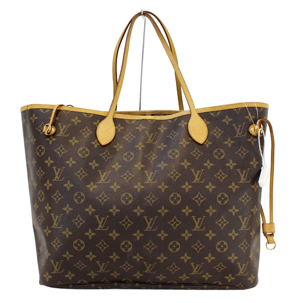 Authentic LOUIS VUITTON Monogram Neverfull GM Shoulder Bag E3218