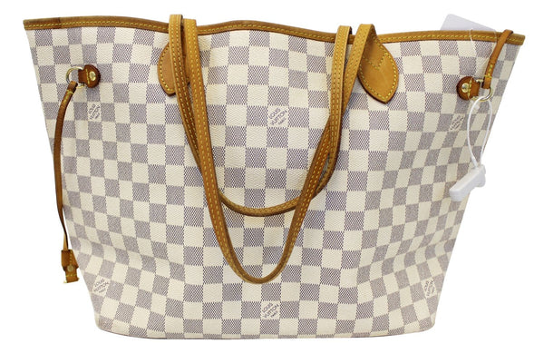 Louis Vuitton Neutrals, Pattern Print Damier Azur Neverfull mm