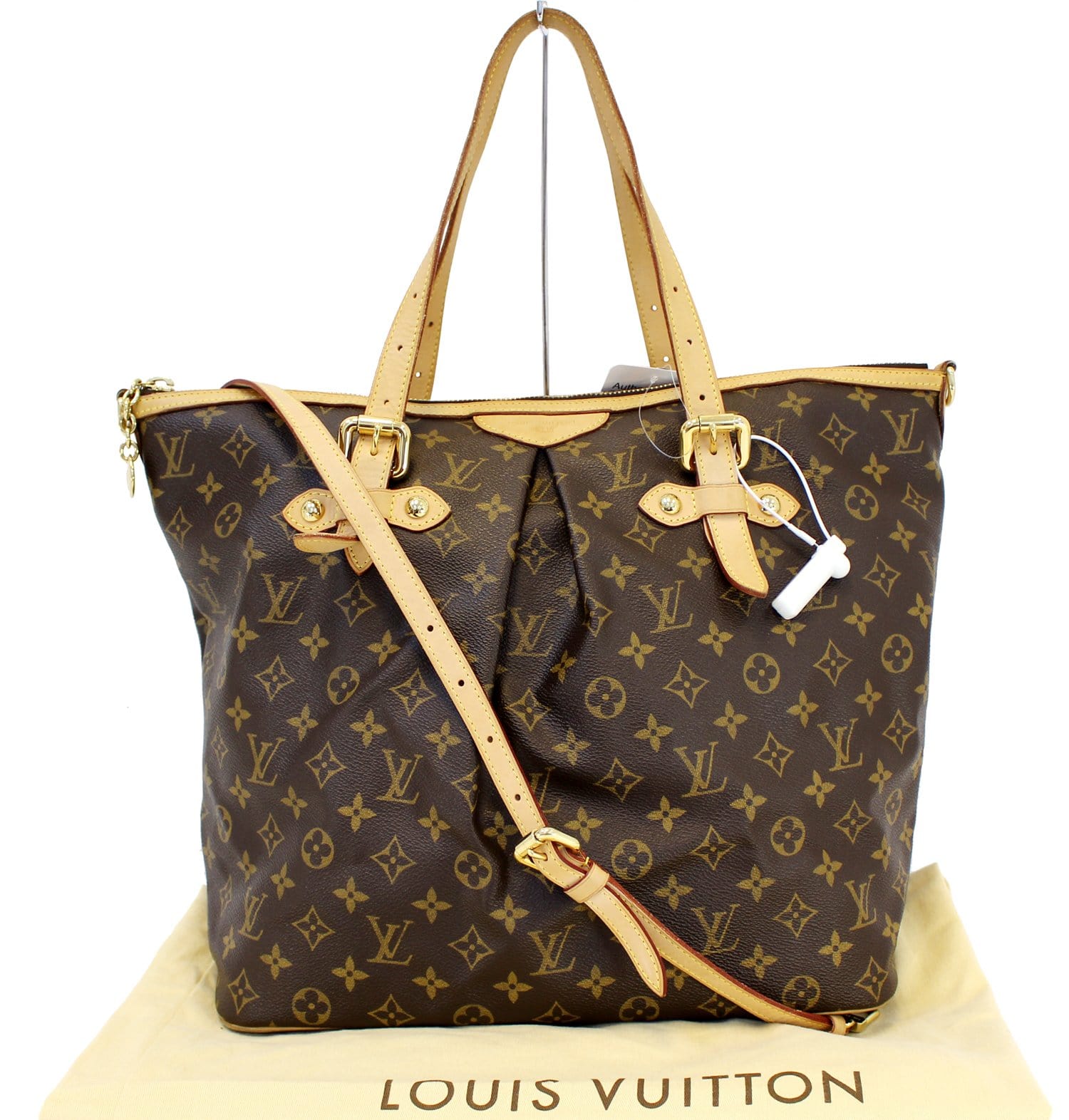 100% AUTHENTIC LOUIS VUITTON MONOGRAM PALERMO GM BAG RETAIL $1960